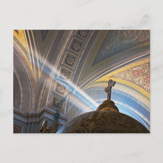 Mexiko, Morelia. Sonnenstrahlen dringen in das Inn Postkarte (Vorderseite)