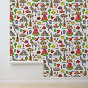 Mexiko   Muster der Symbole Tapete