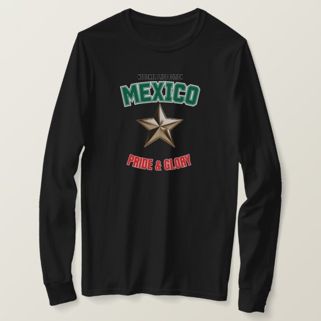 Mexiko National Pride Edition Langarmshirt für Dam T-Shirt (Design vorne)
