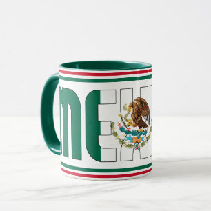Mexiko Nationale Flagge Patriotischer Kaffee Tasse