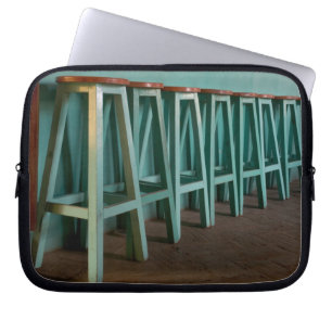 Mexiko, Oaxaca, Mauer der grünen Bar Laptopschutzhülle