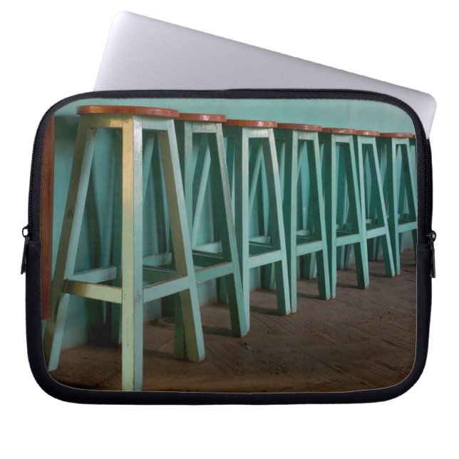 Mexiko, Oaxaca, Mauer der grünen Bar Laptopschutzhülle (Vorderseite)