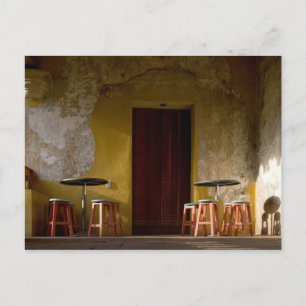 Mexiko, Oaxaca, Nachmittagssonnenlichtbalkon von Postkarte