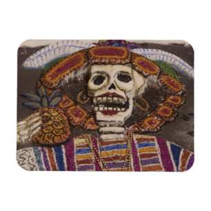 Mexiko, Oaxaca. Sandteppich (tapete de arena) Magnet