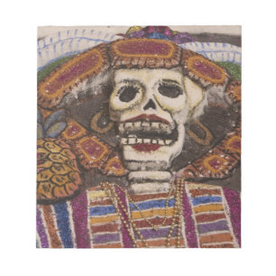 Mexiko, Oaxaca. Sandteppich (tapete de arena) Notizblock