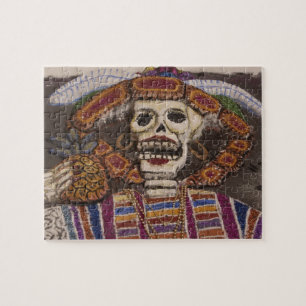 Mexiko, Oaxaca. Sandteppich (tapete de arena) Puzzle