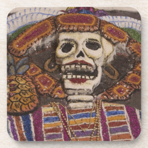 Mexiko, Oaxaca. Sandteppich (tapete de arena) Untersetzer