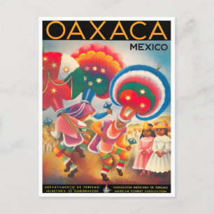 Mexiko Oaxaca Vintage-Reisepostkarte Postkarte