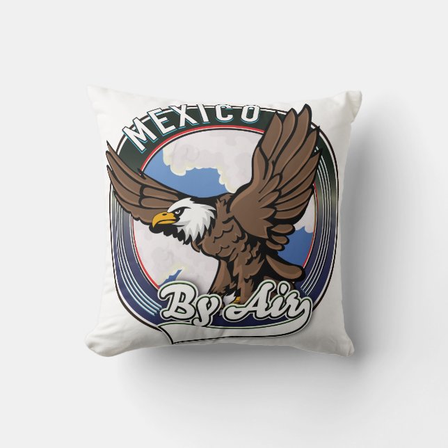 Mexiko per Flugreise-Patch. Kissen (Vorderseite)