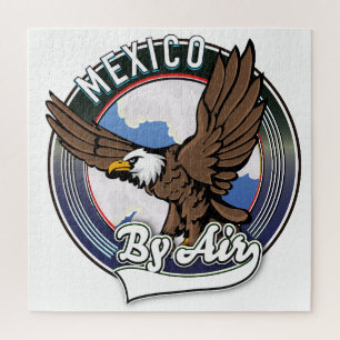 Mexiko per Flugreise-Patch. Puzzle