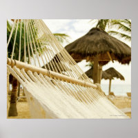Mexiko, Playa del Carmen, Hängematte am Strand