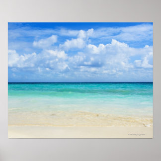 Mexiko, Playa del Carmen, tropischer Strand Poster