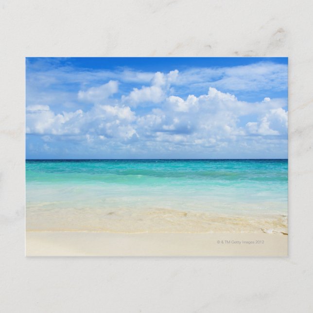 Mexiko, Playa del Carmen, tropischer Strand Postkarte (Vorderseite)