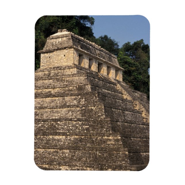 Mexiko, Provinz Chiapas, Palenque. Tempel 2 Magnet (Vertikal)