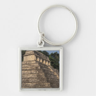Mexiko, Provinz Chiapas, Palenque. Tempel 2 Schlüsselanhänger