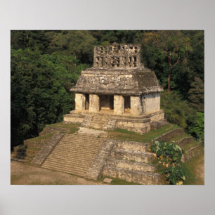 Mexiko, Provinz Chiapas, Palenque, Tempel des Poster