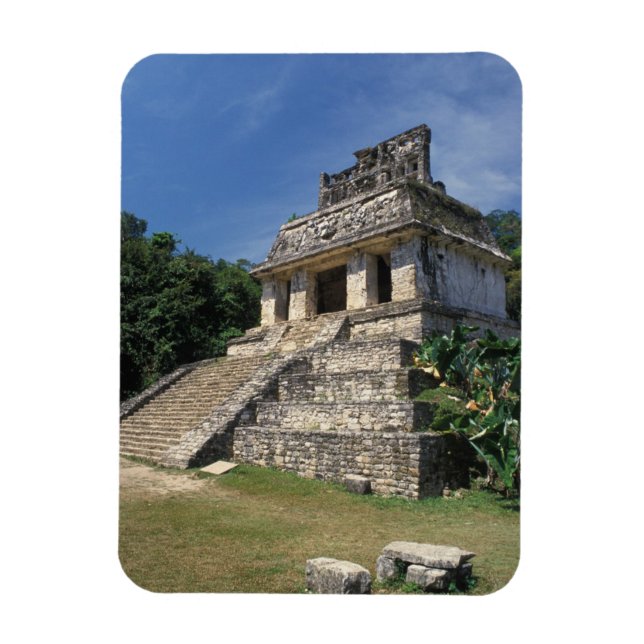 Mexiko, Provinz Chiapas, Palenque. Tempel Magnet (Vertikal)