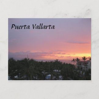 Mexiko Puerta Vallarta Sonnenuntergang Urlaub Postkarte