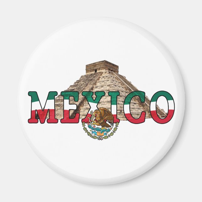 Mexiko Pyramiden Magnet (Vorne)