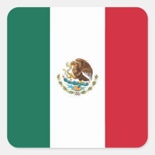 MEXIKO QUADRATISCHER AUFKLEBER
