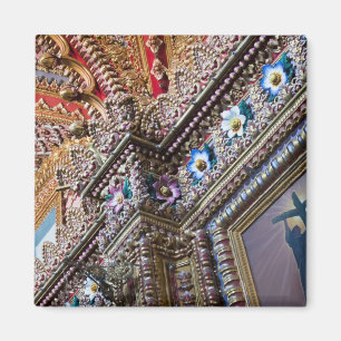 Mexiko, Queretaro. Detail in verzierten katholisch Magnet