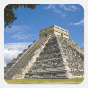 Mexiko, Quintana Roo, bei Cancun, Chichen 5 Quadratischer Aufkleber