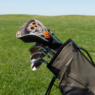 Mexiko Reisen Vintager Retro-Zuckerschädel Golf Headcover
