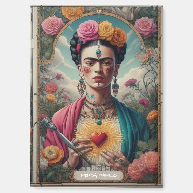 Mexiko Reisen Vintager Zuckerschädel und Frida Kah Magnet (Vorderseite)