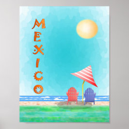 Mexiko Reiseplakat Poster
