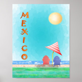 Mexiko Reiseplakat Poster