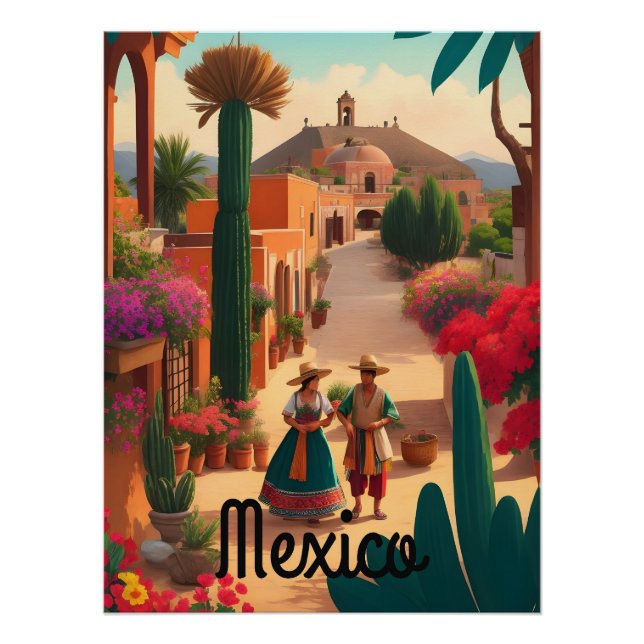 Mexiko-Reiseposter Poster (Vorderseite)