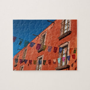 Mexiko, San Miguel de Allende. Farbige Banner Puzzle