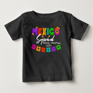 Mexiko-Squad-Farbgruppe passt sich den Anforderung Baby T-shirt