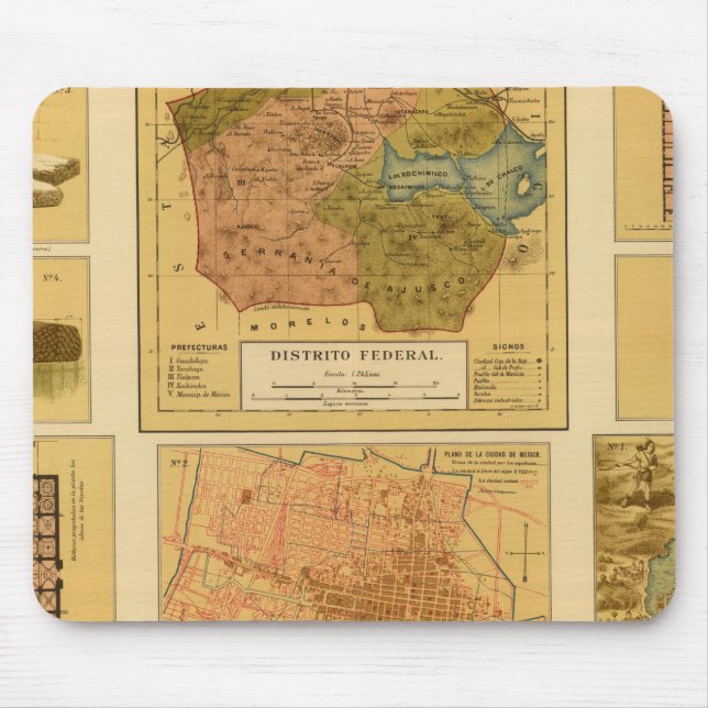 Mexiko-Stadt 2 Mousepad (Vorne)