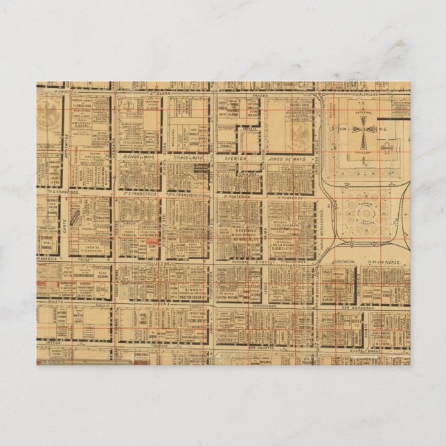 Mexiko-Stadt 3 Postkarte (Vorderseite)