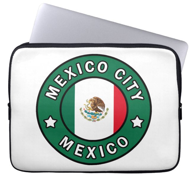 Mexiko-Stadt-Ärmel Laptopschutzhülle (Vorderseite)