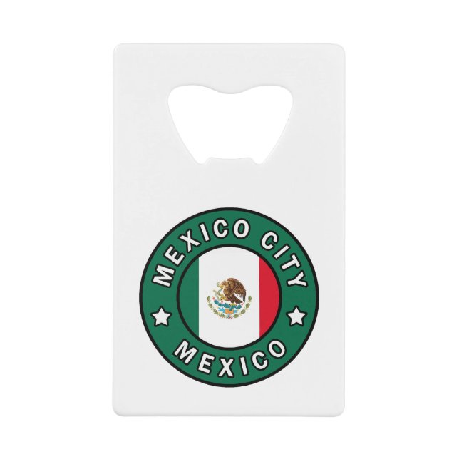 Mexiko-Stadt Kreditkarten Flaschenöffner (Vorderseite)