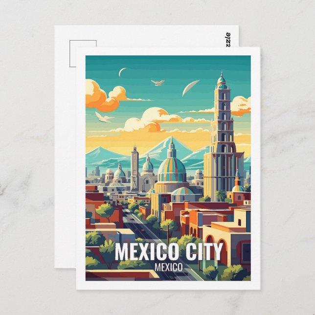 Mexiko Stadt Mexiko Berühmte Reiseziele Postkarte (Vorne/Hinten)