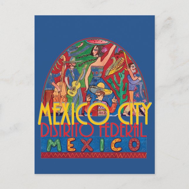 MEXIKO STADT Mexiko Postkarte (Vorderseite)