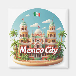 Mexiko-Stadt Mexiko Reise Geschenk Für Entdecker � Magnet