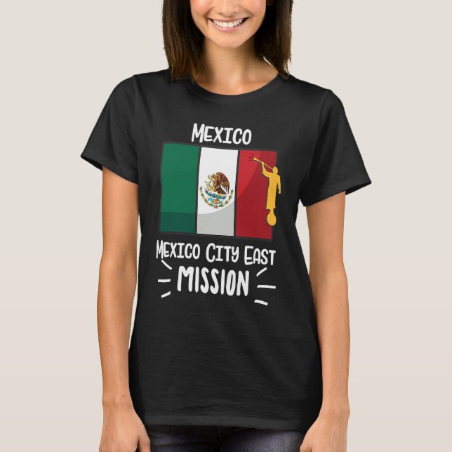 Mexiko-Stadt Ost-Mormon LDS-Mission T-Shirt (Vorderseite)