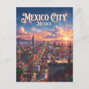 Mexiko-Stadt Postkarte