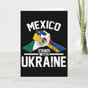 Mexiko steht mit der Ukraine Ukrainische Flagge  Karte
