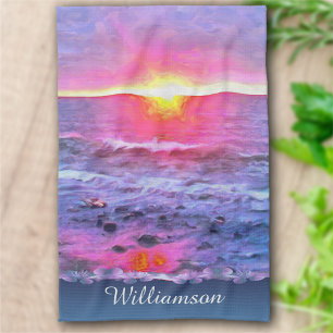 Mexiko Sunset 0909 Geschirrtuch