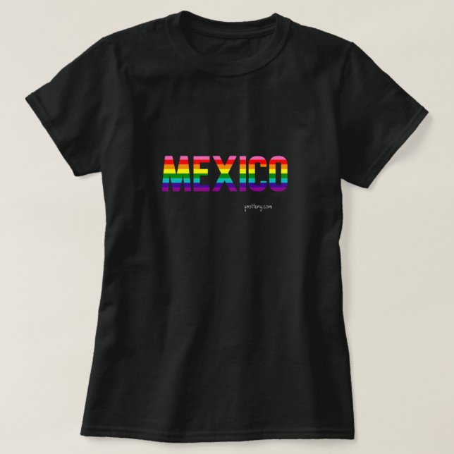 Mexiko-T - Shirt | Regenbogenflagge W. (Design vorne)