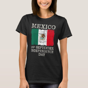 Mexiko Tag der Unabhängigkeit 2022 Mexikanische Fl T-Shirt