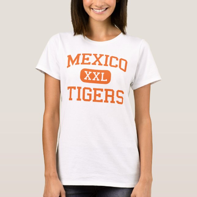 Mexiko - Tiger - Highschool - Mexiko New York T-Shirt (Vorderseite)