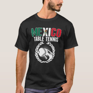 Mexiko Tischtennis Mexikanische Ping Pong Team U T-Shirt