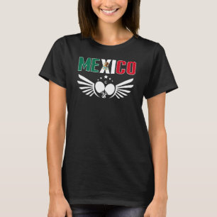 Mexiko Tischtennis unterstützt mexikanische Pingpo T-Shirt
