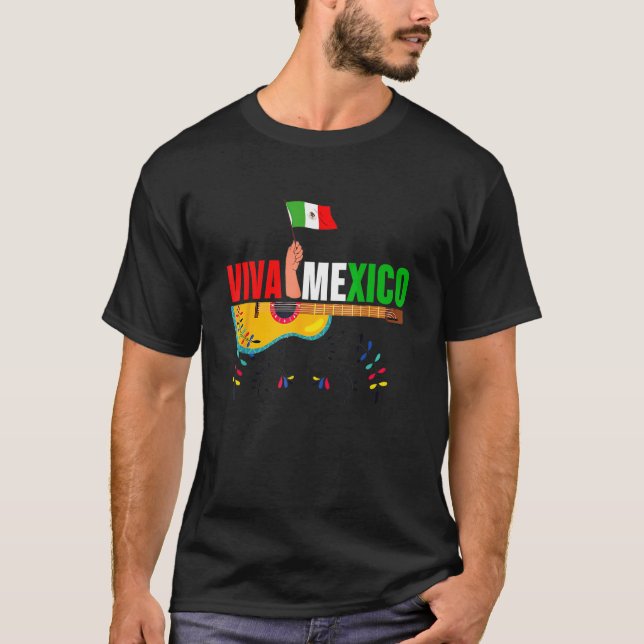 Mexiko Unabhängigkeitstag Viva Mexikanischer Stolz T-Shirt (Vorderseite)